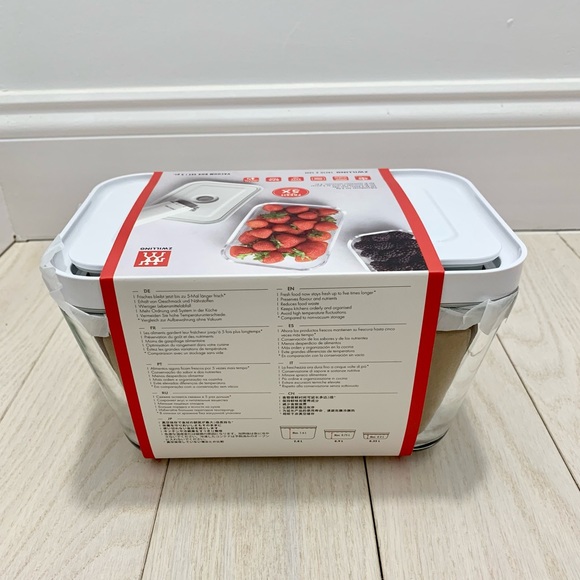 NIB ZWILLING Fresh & Save 3-pc Glass Food Storage Container, Meal Prep Container - Picture 14 of 14